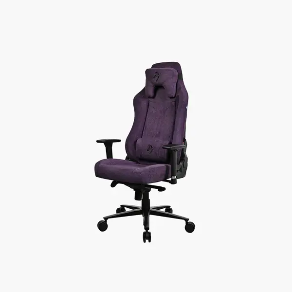 Arozzi Vernazza SFB Soft Fabric Gaming Chair Purple Edition, Premium Ergonomic Racing Style Design, Soft Fabric Upholstery, Adjustable Comfort Support Gaming and Office Chair