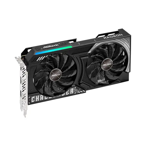 ASRock AMD Radeon RX 9060 XT Challenger 16GB Graphics Card, 16GB GDDR6 Memory, Factory Overclocked Core Clock, Dual Fan Cooling System, High-Performance 1440p Gaming GPU