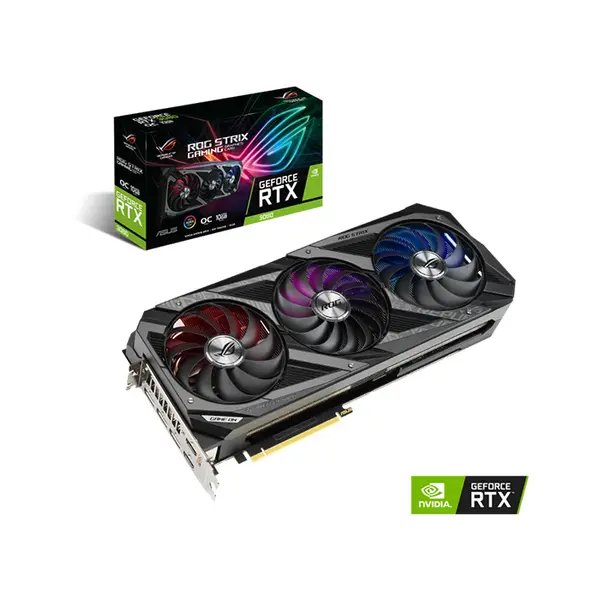 ASUS ROG Strix GeForce RTX 3080 O10G Gaming Graphics Card, 10GB GDDR6X Memory, Factory Overclocked Performance, Premium RGB Lighting Design, Triple Fan Cooling Gaming GPU