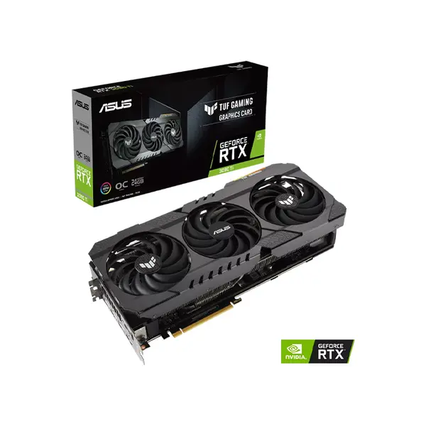 ASUS TUF Gaming GeForce RTX 3090 Ti OC Edition 24GB Graphics Card, 24GB GDDR6X Military Grade Overclocked Gaming GPU
