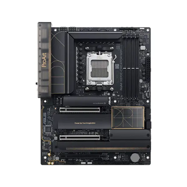 ASUS ProArt X870E-CREATOR WIFI ATX Motherboard, AMD X870E Chipset, AM5 Socket, DDR5 Memory Support, PCIe 5.0 Expansion, WiFi 7 Connectivity, USB4 Ports, Creator-Focused Professional Platform