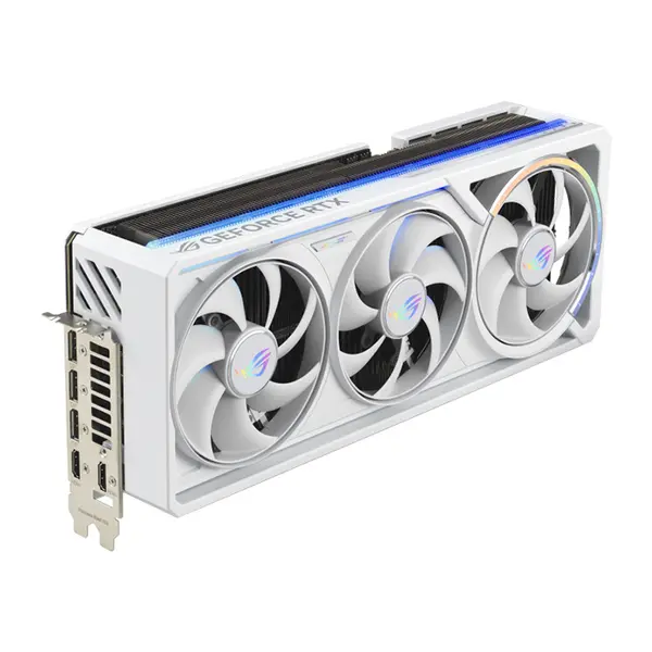 ASUS ROG Astral GeForce RTX 5080 White OC Edition 16GB GDDR7 Graphics Card, 2790MHz Boost Clock, NVIDIA Blackwell Architecture, 16GB GDDR7 Memory, Quad Fan Cooling System, PCIe 5.0 Interface, Factory Overclocked Premium White Gaming GPU