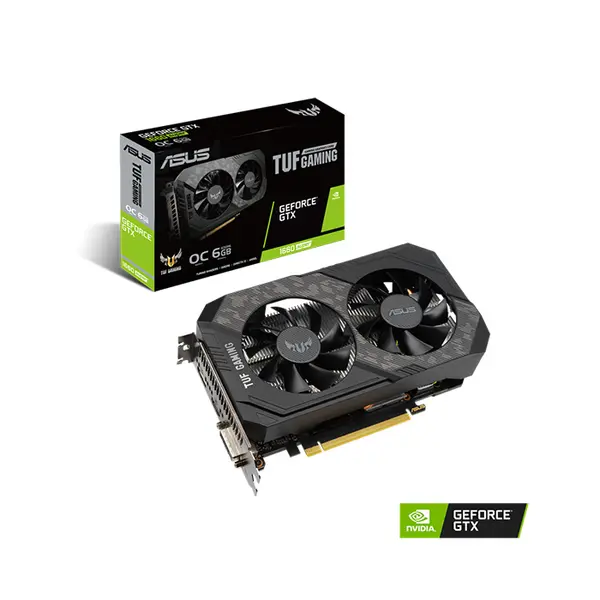 ASUS TUF Gaming GeForce GTX 1660 SUPER O6G Graphics Card, 6GB GDDR6 Memory, 1845MHz Boost Clock, Factory Overclocked Performance, TUF Dual Fan Cooling System, NVIDIA Turing Gaming GPU
