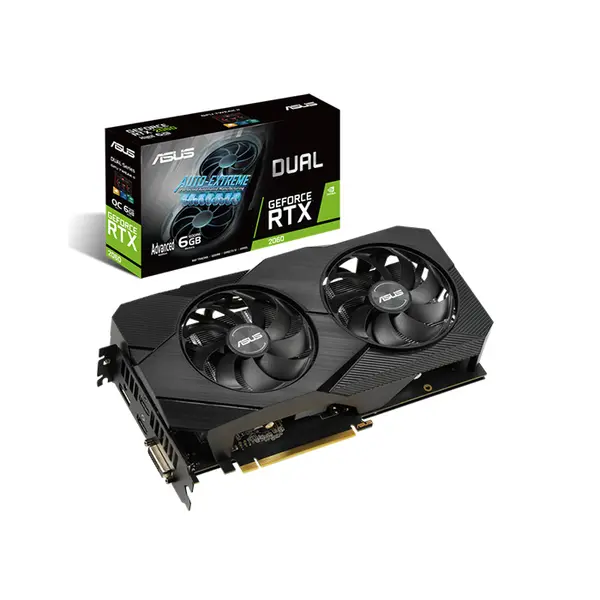 ASUS Dual GeForce RTX 2060 EVO Graphics Card, 6GB GDDR6 Memory, 1785MHz Boost Clock, Dual Fan Cooling Design, NVIDIA Turing Architecture Gaming GPU
