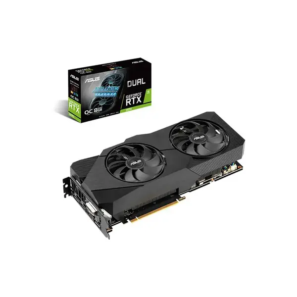 ASUS Dual GeForce RTX 2070 EVO 8GB Graphics Card, 8GB GDDR6 Memory, 1620MHz Boost Clock, Dual Fan Cooling Design, NVIDIA Turing Gaming GPU