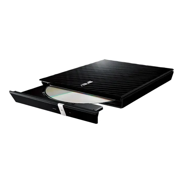 ASUS SDRW-08D2S-U LITE External Slim DVD Writer, 8X DVD Write Speed, USB 2.0 Type-A, M-DISC Support, Portable Optical Drive