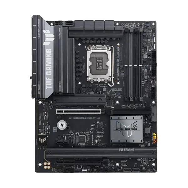 ASUS TUF GAMING B860-PLUS WIFI ATX Motherboard, Intel B860 Chipset, LGA1851 Socket, DDR5 Memory Support, PCIe 5.0 Expansion, WiFi 7 Connectivity, Military-Grade Components, High-Durability Gaming Motherboard