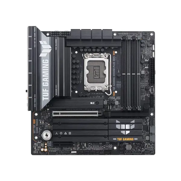 ASUS TUF GAMING B860M-PLUS WIFI Micro-ATX Motherboard, Intel B860 Chipset, LGA1851 Socket, DDR5 Memory Support, PCIe 5.0 Expansion, WiFi 7 Connectivity, Military-Grade Components Compact Gaming Motherboard