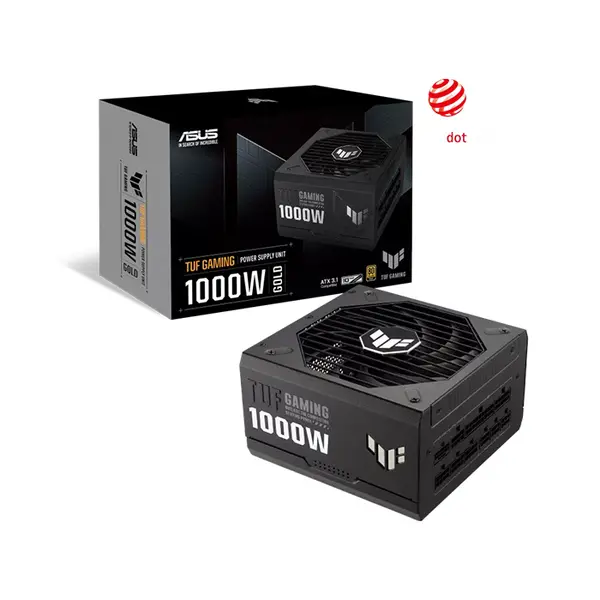 ASUS TUF Gaming 1000G 1000W 80 Plus Gold Fully Modular ATX 3.1 Power Supply, PCIe 5.1 Ready, Native 16-Pin GPU Connector, 135mm Axial-Tech Fan