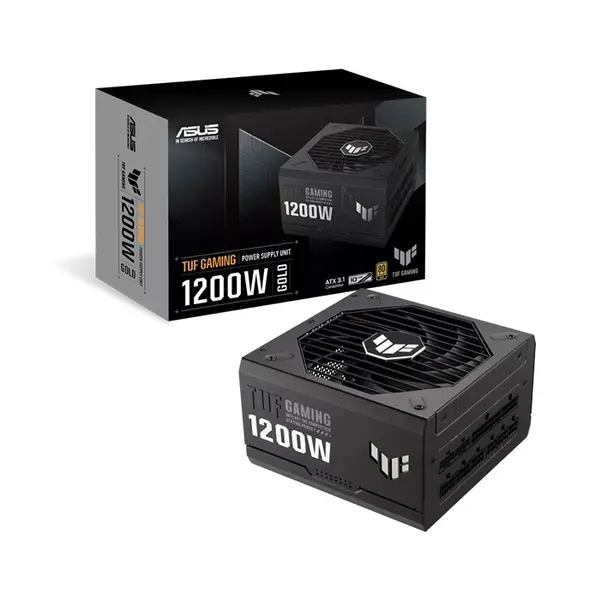 ASUS TUF Gaming 1200G 1200W 80 Plus Gold Fully Modular ATX 3.1 Power Supply, PCIe 5.1 Ready, Native 16-Pin GPU Connector, 135mm Axial-Tech Fan