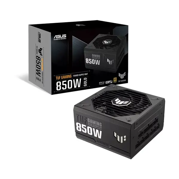 ASUS TUF Gaming 850G 850W 80 Plus Gold Fully Modular ATX 3.1 Power Supply, PCIe 5.1 Ready, Native 16-Pin GPU Connector, 135mm Axial-Tech Fan