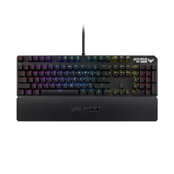 ASUS TUF Gaming K3 RA05 RGB Mechanical Gaming Keyboard, Aura Sync RGB Lighting, N-Key Rollover, Aluminum Alloy Frame, Dedicated Media Controls