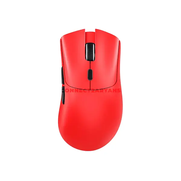 Attack Shark R1 Red Wireless Gaming Mouse, PixArt PAW3311 Sensor, 18000 DPI, 59g Ultra-Light Design, Tri-Mode Bluetooth 5.2 2.4GHz & USB-C Wired, 1000Hz Polling Rate, 400 IPS, 40G Acceleration, HUANO 80 Million Click Switches & 300mAh Battery