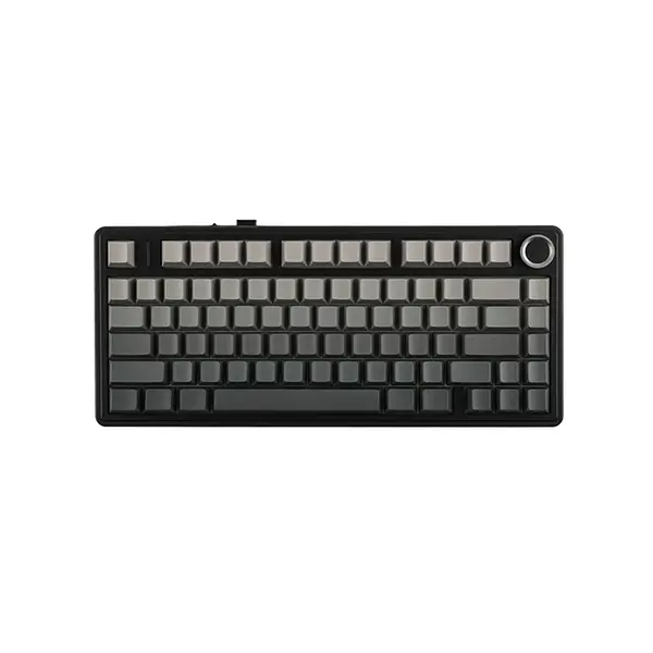 AULA F75 Gasket Mount Mechanical Keyboard Black Side Print Edition, Compact Layout Design, RGB Lighting Effects, Mechanical Gaming Keyboard
