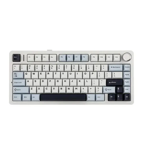 Aula F75 Glacier Blue Wireless Mechanical Gaming Keyboard, Reaper Switches, 75% Compact Layout, Tri-Mode Connectivity, RGB Backlighting, Hot-Swappable Keyboard
