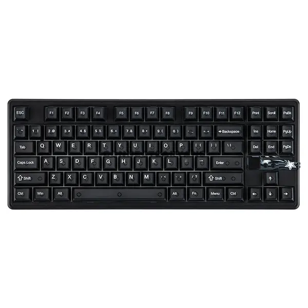 AULA F87 Pro V2 Black Frosted Side-Engraved Tri-Mode Mechanical Gaming Keyboard, LEOBOG X3 Linear Switch, 87-Key TKL Gasket-Mounted Layout, Hot-Swappable, 8K Polling Rate, RGB Backlight, Bluetooth / 2.4GHz / USB-C, 10000mAh Battery