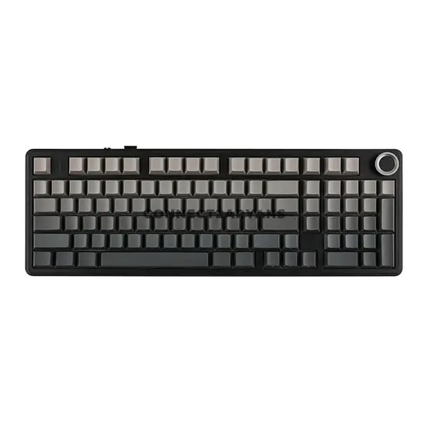 AULA F99 PRO Gradient Grey Side-Engraved Tri-Mode Mechanical Gaming Keyboard, LEOBOG Nimbus Linear Switch V3, 96% 100-Key Gasket Layout, Hot-Swappable, Rotary Knob, RGB, 2.4GHz / Bluetooth 5.0 / USB-C, 8000mAh Battery