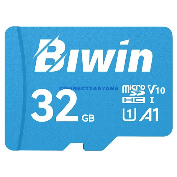 Biwin MS100 UHS-I microSD Memory Card, Up to 256GB Capacity, 100MB/s Read Speed, Up to 50MB/s Write Speed, U3 V30 A1, Class 10 & High-Durability Storage
