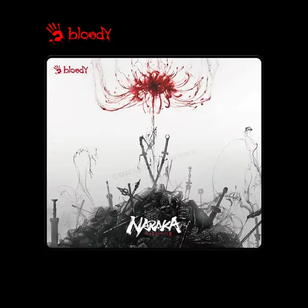 Bloody BP-45 Naraka Gaming Mouse Pad, 450 x 400 x 3mm Extended Surface, Naraka Edition Design, Precision Tracking Surface, Anti-Slip Rubber Base, Gaming Mouse Mat