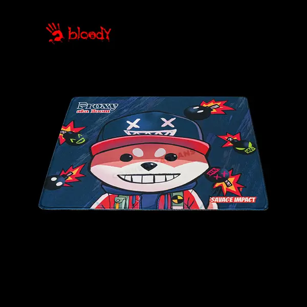 Bloody BP-45 Proxy Boom Ink Gaming Mouse Pad, 450 x 400 x 3mm Extended Surface, Proxy Boom Ink Edition Design, Precision Tracking Surface, Anti-Slip Rubber Base, Gaming Mouse Mat