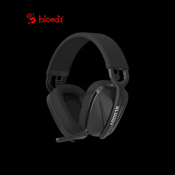 Bloody GR285 Black Wireless Gaming Headset, 2.4GHz Wireless + Bluetooth 5.3 Connectivity, Dual Wireless Mode, Gaming Audio Headset, Integrated Microphone