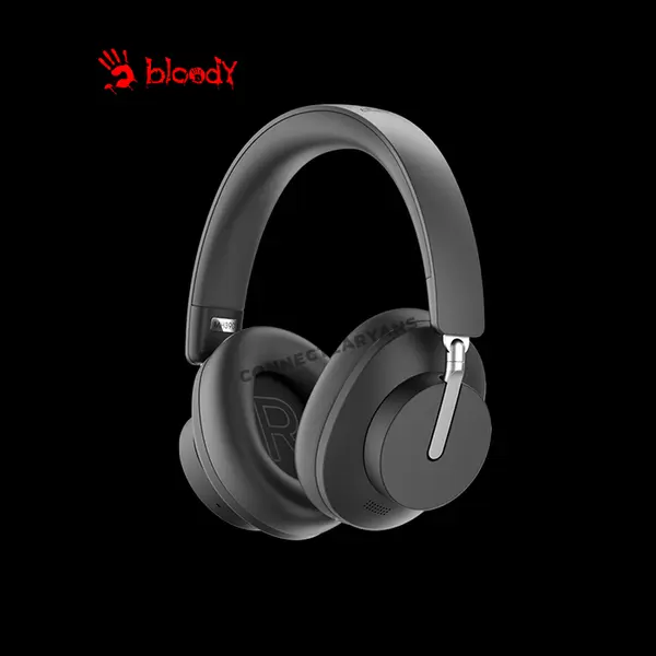 Bloody MH390 Black Wireless Headset, Bluetooth 5.3 Connectivity, ENC Omni-Directional Microphone, Stereo Audio Headset, Comfortable Over-Ear Design