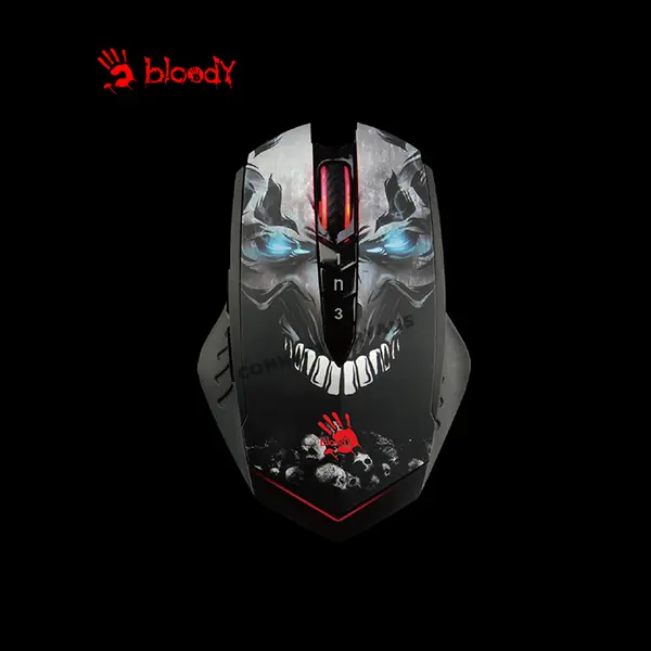 Bloody R80 Plus Wireless Gaming Mouse, 20000 CPI Optical Sensor, 2.4GHz Wireless & USB Wired Connectivity, Rechargeable Gaming Mouse, Esports Performance Design