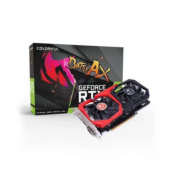 Colorful GeForce RTX 2060 NB V2-V Graphics Card, 6GB GDDR6 Memory, 1680MHz Boost Clock, Dual Fan Cooling Design, NVIDIA Turing High-Performance 1080p Gaming GPU
