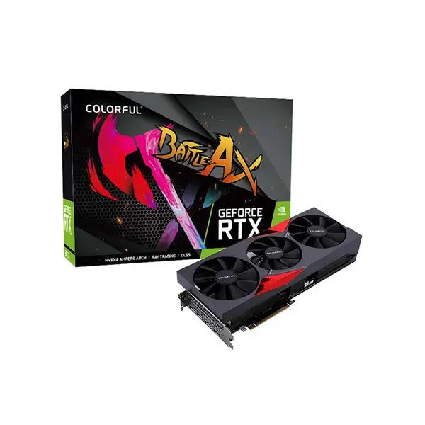 Colorful GeForce RTX 3090 Ti NB EX-V 24GB Graphics Card, 24GB GDDR6X Memory, Factory Overclocked Core Clock, Triple Fan Cooling System, NVIDIA Ampere 4K Gaming GPU