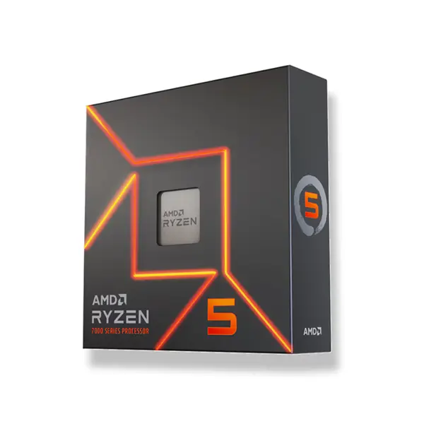 AMD Ryzen 5 7400F Desktop Processor 6 Cores 12 Threads, Up to 4.70GHz Max Boost Clock, Zen 4 Architecture, AM5 Socket, Dedicated Graphics Gaming CPU