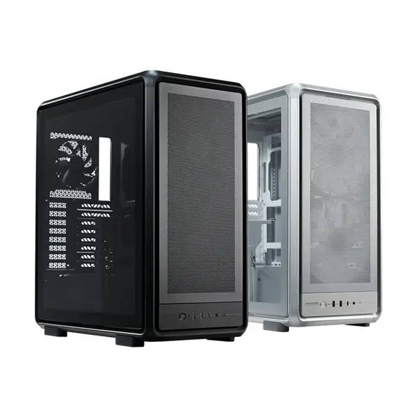 Cooler Master MasterFrame 500 Mesh Silver ARGB ATX PC Case, High-Airflow Mesh Front Design, Modular Chassis Architecture, ARGB Gaming Showcase Case