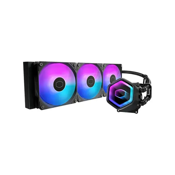Cooler Master MasterLiquid 360 Core II Liquid Cooler, Triple Fan AIO CPU Cooling System, 360mm Radiator Design, High-Performance Liquid Cooling Solution for Gaming and Workstation PCs