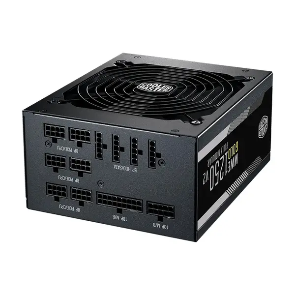 Cooler Master MWE Gold V2 1250W Power Supply, 80 PLUS Gold Certified Efficiency, Fully Modular Cable Design, ATX Form Factor, High-Performance Gaming and Workstation PSU
