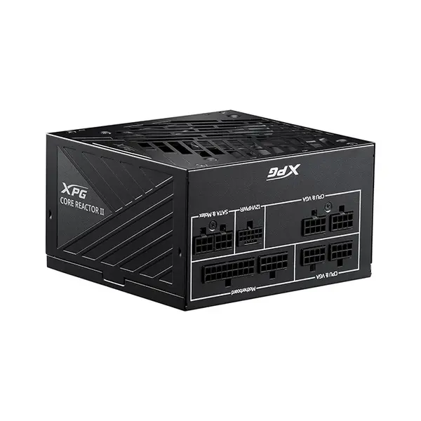 XPG CORE REACTOR II 850W Gaming Power Supply Black, 80 PLUS Gold Certified Efficiency, ATX 3.1 and PCIe 5.1 Ready, Fully Modular Cable Design, 120mm Fluid Dynamic Bearing Fan, High-Performance PSU