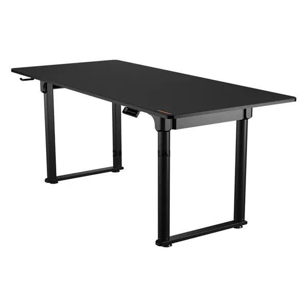 COUGAR E-GRAV 180 Electric 4-Leg Height Adjustable Gaming Desk Black, 180 × 80cm Carbon Fiber Desktop, Dual-Motor System, Dual Memory Presets, Full Desk Mouse Pad, Cable Management & Headset Hook