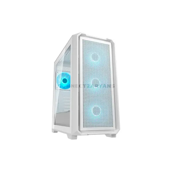 COUGAR MX600 Mini V2 Pro White Micro-ATX Mini Tower PC Case with Panoramic Tempered Glass, 4×120mm ARGB PWM Fans, USB 3.2 Gen 2 Type-C, Optimized Airflow Design, 360mm Radiator Support, 360mm GPU Clearance