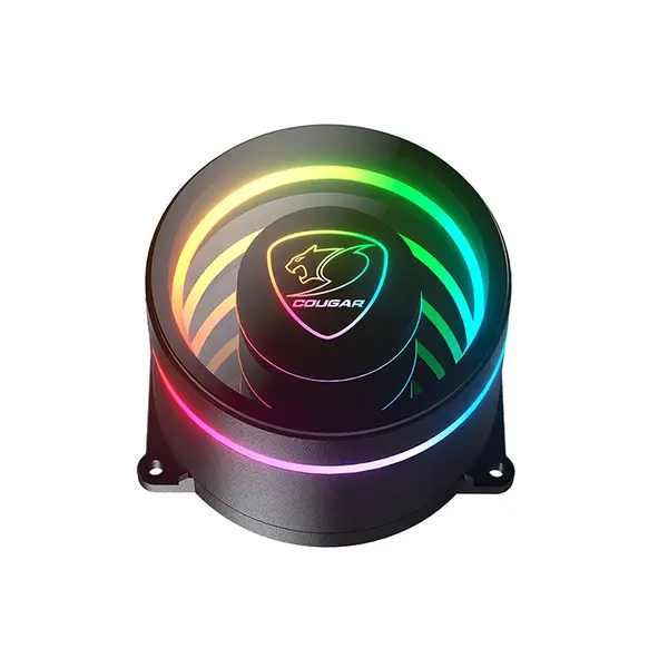 COUGAR Poseidon Elite 240 Liquid CPU Cooler Black Edition, 240mm AIO Cooling System, Dual High-Performance Fans, Premium Liquid Cooling Solution for Gaming PCs