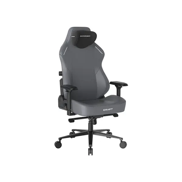 DXRacer CRAFT Series Extra Large Ergonomic Gaming Chair Grey Edition, Premium Comfort Design, Adjustable Ergonomic Support, High-Density Foam Construction Gaming Chair