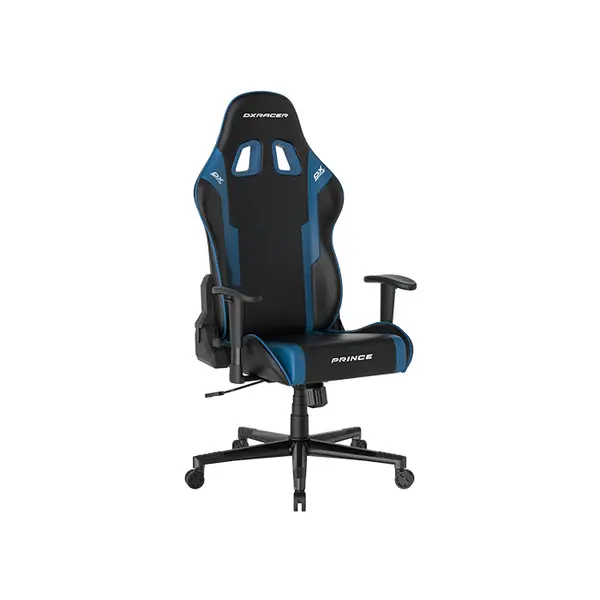 DXRacer PRINCE Ergonomic Gaming Chair Black Blue Edition, Racing Style Comfort Design, Adjustable Ergonomic Support, Premium Gaming and Office Chair