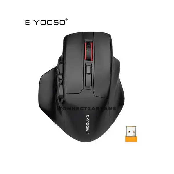 E-YOOSO X-31 Wireless Gaming Mouse Black, Ergonomic Gaming Design, High-Precision Optical Sensor, RGB Lighting Effects, Wireless Gaming Mouse