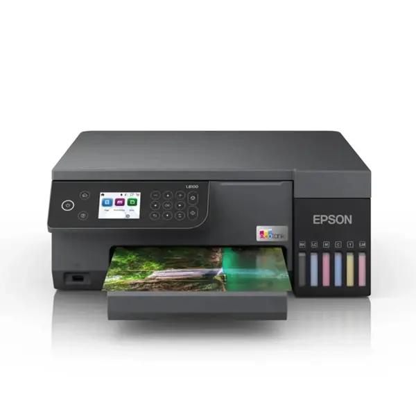 Epson EcoTank L8100 All-in-One Ink Tank Printer, Print Copy Scan, 6-Color Photo Printing, Wi-Fi Connectivity, USB Interface, A4 Support