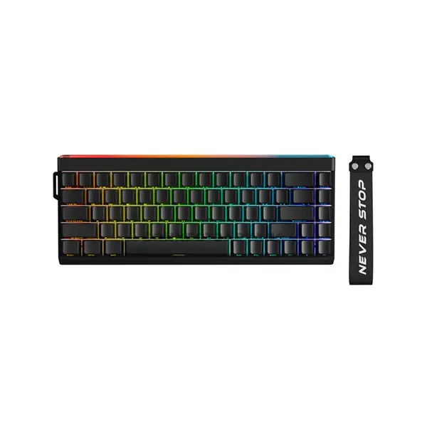 EWEADN DK68 Mechanical Gaming Keyboard Black, Tri-Mode Connectivity, 68-Key Compact Layout, Bluetooth + 2.4GHz Wireless + USB-C Wired Gaming Keyboard