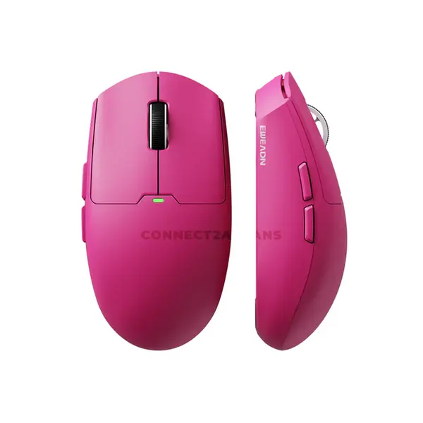 EWEADN E11 Pro Wireless Gaming Mouse Red, Tri-Mode Connectivity, Bluetooth + 2.4GHz Wireless + USB-C Wired Gaming Mouse, Lightweight Ergonomic Gaming Mouse