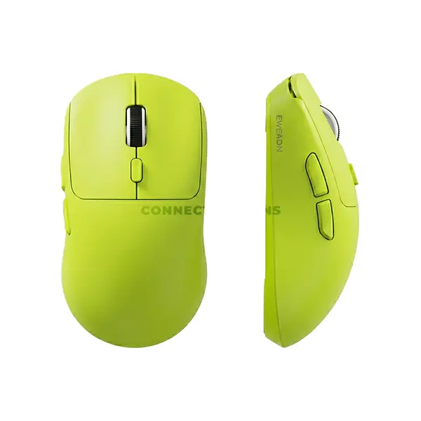 EWEADN E9 Wireless Gaming Mouse Green, Tri-Mode Connectivity, Lightweight Gaming Mouse, Bluetooth + 2.4GHz Wireless + USB-C Wired Gaming Mouse