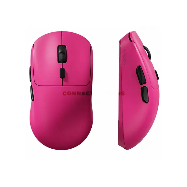 EWEADN E9 Wireless Gaming Mouse Pink, Tri-Mode Connectivity, Lightweight Gaming Mouse, Bluetooth + 2.4GHz Wireless + USB-C Wired Gaming Mouse