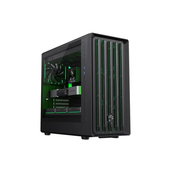 GameMax CLAW 460 Mid Tower Gaming PC Case Black Edition, Tempered Glass Gaming Chassis, High-Airflow Design, Premium Gaming and Performance PC Case