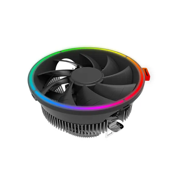 GameMax GAMMA 200 RGB Top Flow CPU Air Cooler Black Edition, RGB Low-Profile Cooling System, Compact Top-Down Heatsink Design, Efficient CPU Air Cooling Solution