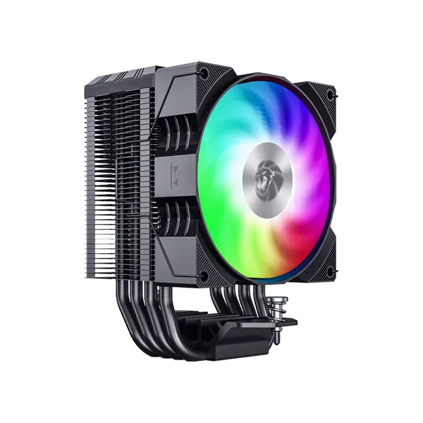 GameMax GAMMA 90 Digital Tower CPU Air Cooler Black Edition, Digital Display Monitoring Design, Tower Heatsink Cooling System, High-Performance CPU Air Cooler
