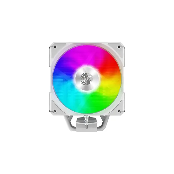 GameMax SIGMA 520 Digital Tower CPU Air Cooler White Edition, Digital Display Monitoring Design, Tower Heatsink Cooling System, High-Performance CPU Air Cooler