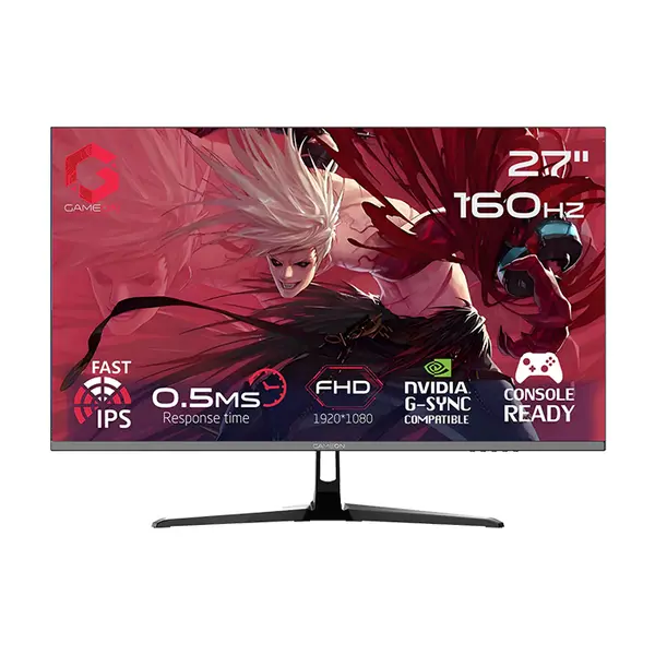 Gameon 27 Inch FHD 160Hz Fast IPS Gaming Monitor, Full HD Resolution, 160Hz Refresh Rate, Fast IPS Panel, High-Speed Gaming Display
